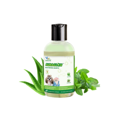 Natural Remedies Aura Glow Moisturizing Shampoo for Dogs & Cats, 90 ml (Pack of 2)