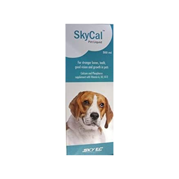 SkyEc SkyCal Pet Calcium & Vitamin Syrup for Dogs & Cats Ingredients
