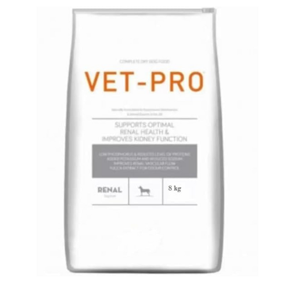 Vet Pro Renal Dog Food Supports Optimal Renal Health & Improves Kidney Function 8kg Ingredients