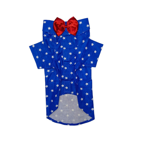 Furrfab Red Bow Navy Star Pop Shirt for Dogs Ingredients