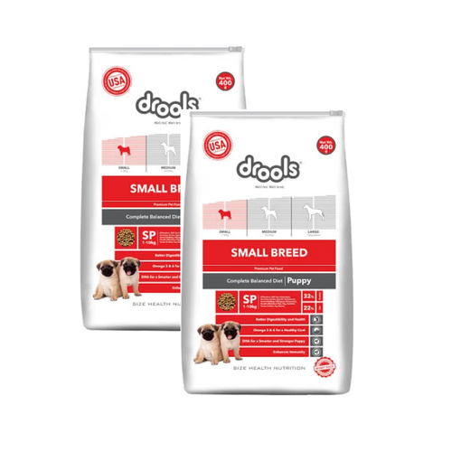 Drools Premium Small Breed Puppy Dog Dry Food 400 g (Pack of 2)