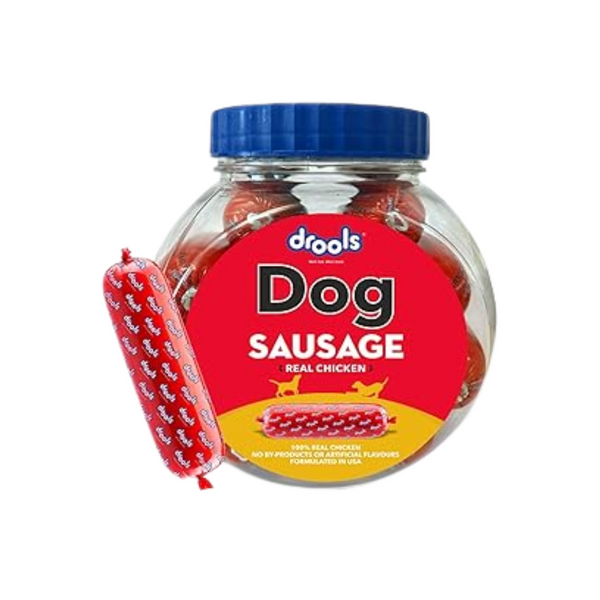 Drools All Life Stages Dog Treats Sausage Real Chicken 10Pcs Jar,550G Pack Ingredients