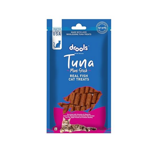 Drools Real Tuna Mini Sticks, Cat Treats, 35gm | Rich in Protein, No Artificial Preservatives | Best for Training & Bonding | for Kitten & Adult | Formulated in USA | Premium Treats |