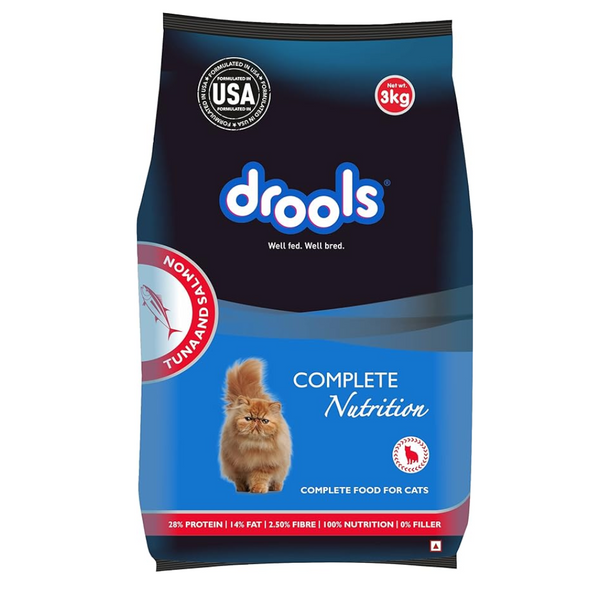 Drools Cat Adult Dry Cat Dry Food Tuna and Salmon Flavour Ingredients