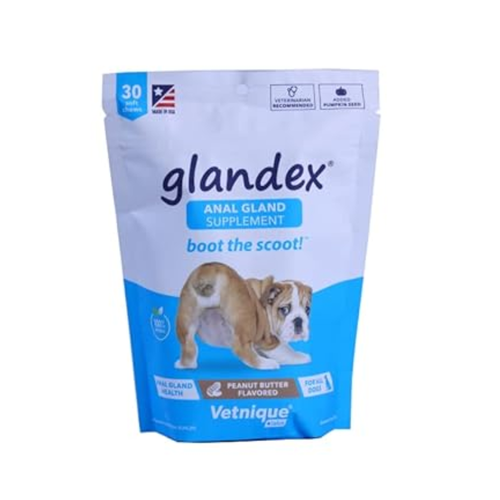 Glandex Anal Gland Fiber Soft Chews for Dogs | 30 Chews