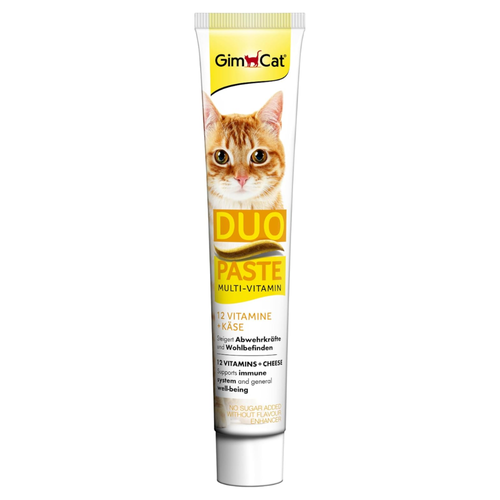 GimCat Duo Paste Multi-Vitamin and Cheese Paste for Cats, 50g