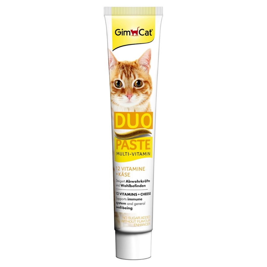 GimCat Duo Paste Multi-Vitamin and Cheese Paste for Cats, 50g