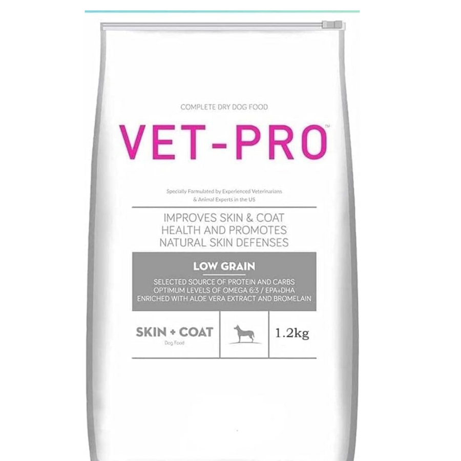 Vet Pro Skin Coat Dry Dog Food 1.2Kg - All Life Stages, Chicken Flavour