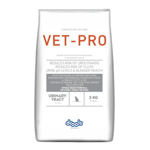 Vet Pro Urinary Tract Adult Cat Dry Food - 3 kg