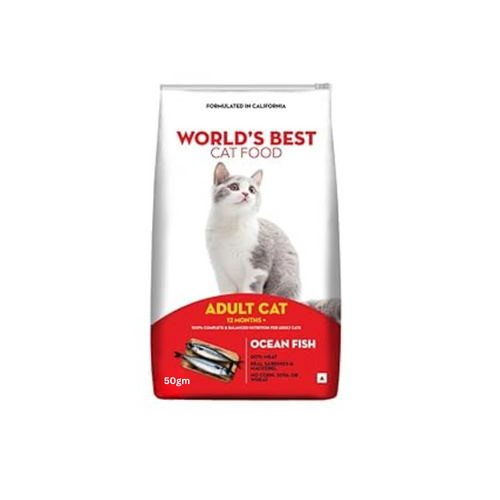 World's Best Adult Cat Food Ocean Fish 50g (Pack of 15)
