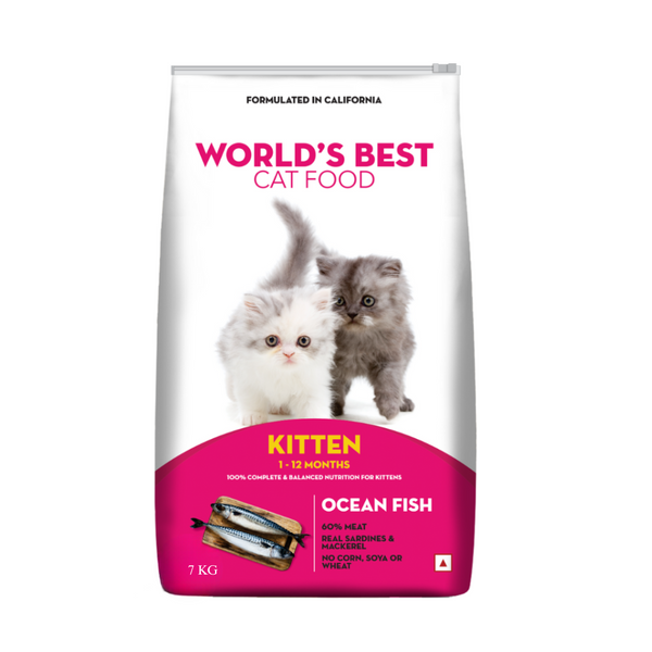 World's Best Kitten (1-12 Months) Ocean Fish Dry Cat Food, 7kg Ingredients