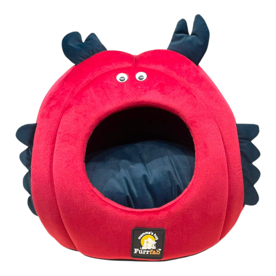 Furrfab Crab Shape Red Cat House