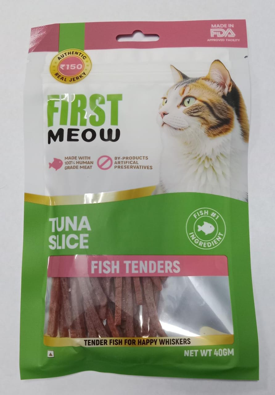 First Meow Treats For Cats Tuna Slice, 40g
