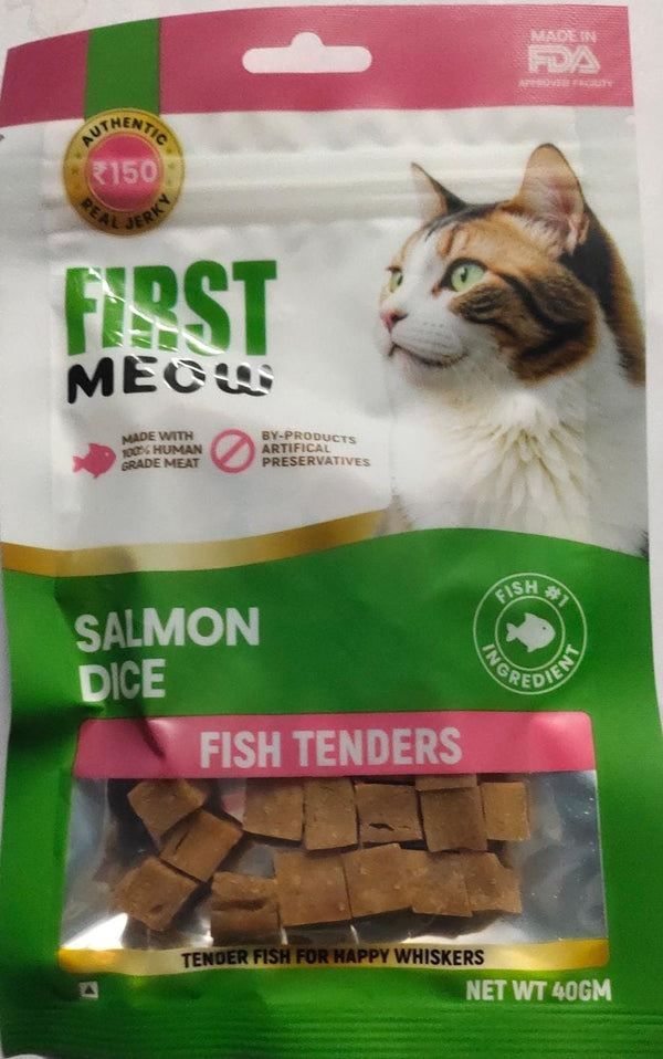 First Meow Treats For Cats Salmon Dice, 40g Ingredients