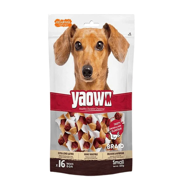 Gnawlers Yaowo Braid Chicken and Liver 90g (Pack of 2) Dog Treats Ingredients