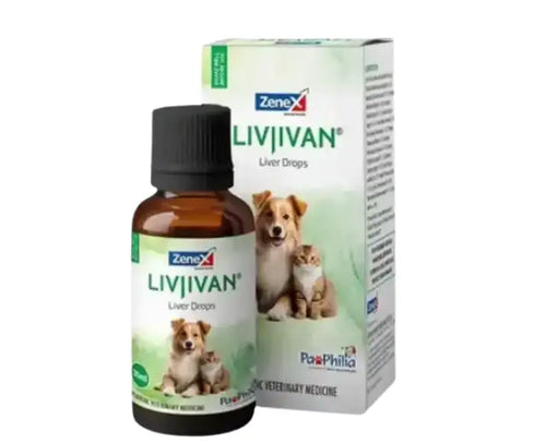 Zenex Livjivan Herbal Liver Tonic Drops for Dogs , 30 ML