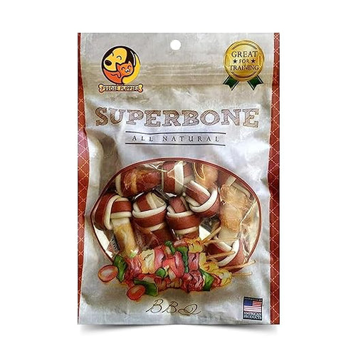 Superbone Knotted BBQ Stick Dog Treats (21 IN 1)