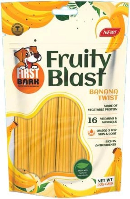 First Bark Fruity Blast (225g) - Banana Flavor Dog Treat