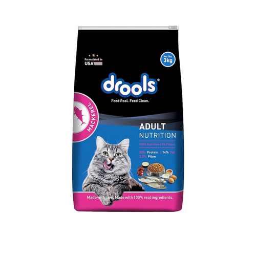 Drools Dry Cat Adult Food Mackerel 3 kg