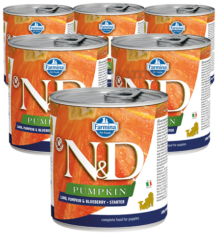N&D Pumpkin Lamb Starter Puppy, 285g Dog Wet Food (Pack of 6)
