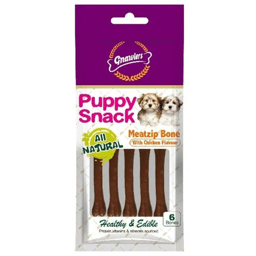 Gnawlers Zip Jar & Pouch Puppy Snacks Pouch, 40g (Pack of 6) Ingredients