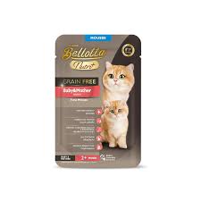 Bellotta Super Premium Nutriplus Gain Free - Baby & Mother Tuna Mousse for Cats, 65g (Pack of 12)