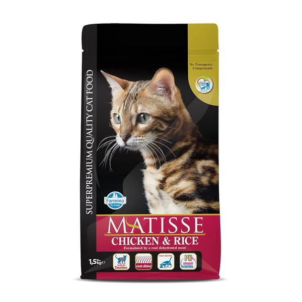 Farmina Matisse Chicken & Rice Adult Dry Cat Food Ingredients