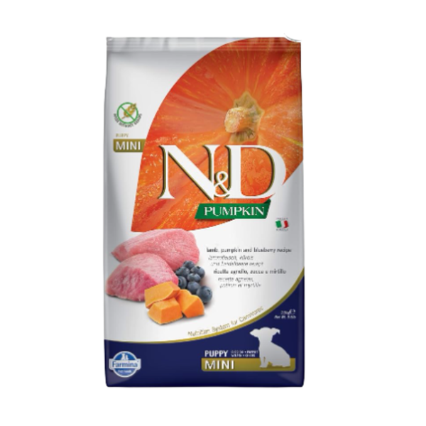 N&D Pumpkin Lamb Puppy Mini Dry Dog Food Ingredients