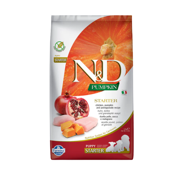 N&D Pumpkin Chicken Starter Puppy Dry Dog Food Ingredients