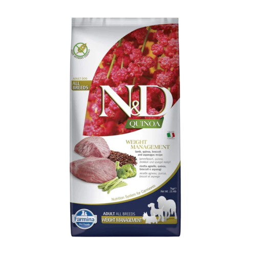 N&D Quinea Weight Management Lamb Adult Medi/Maxi Dry Dog Food
