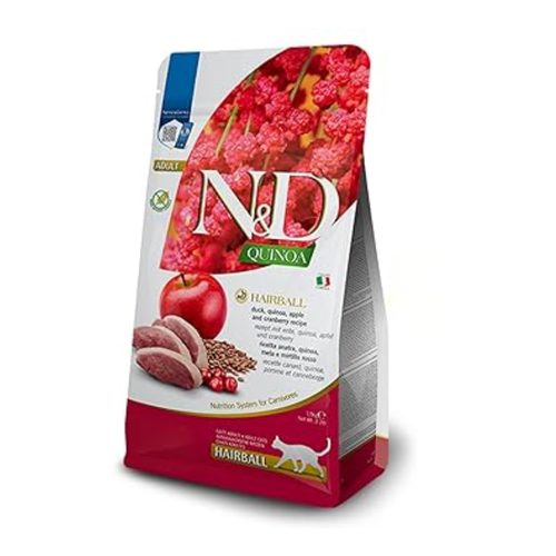 N&D Quinoa Hairball Adult Dry food for Cats, 1.5Kg