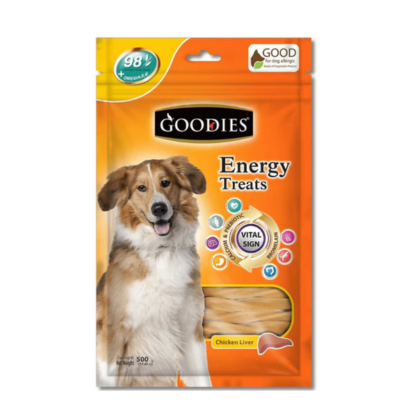 Goodies Liver Flavor Energy Treat, 125g for Dogs Ingredients