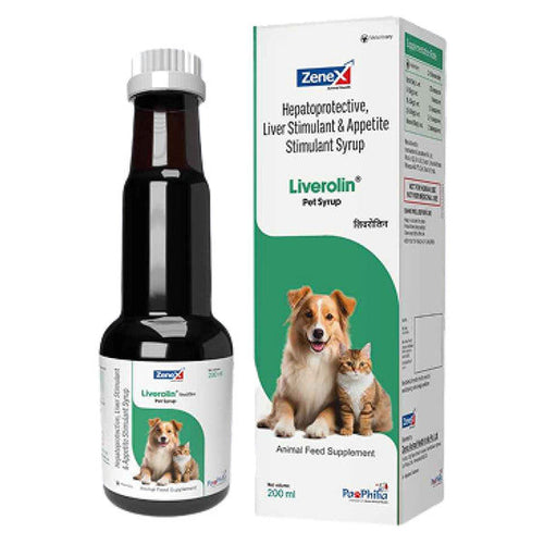Zenex Liverolin Pet Syrup (Liver Tonic) for Dogs and Cats