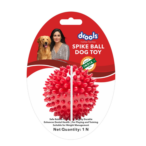 Drools Non-Toxic Rubber Toy for Dogs Hard Ball (Medium) 6.5 cm Pack