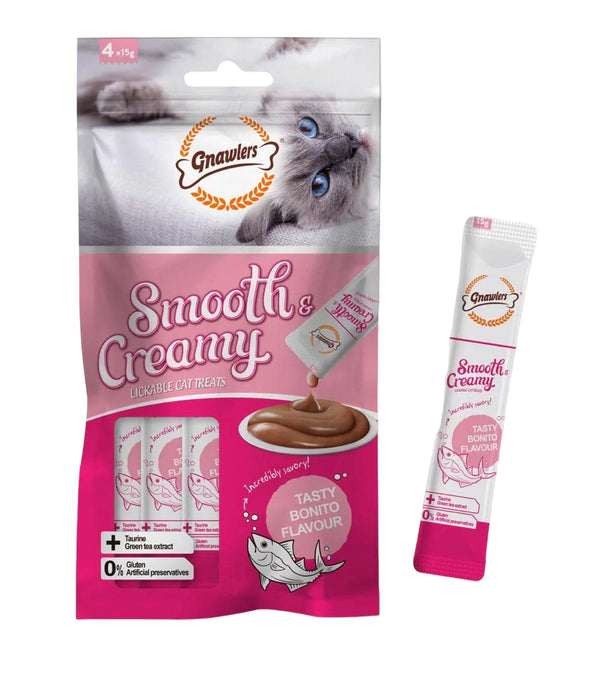 Gnawlers Cat Creamy Treat Bonito Flavor (4x15g), 60g Ingredients