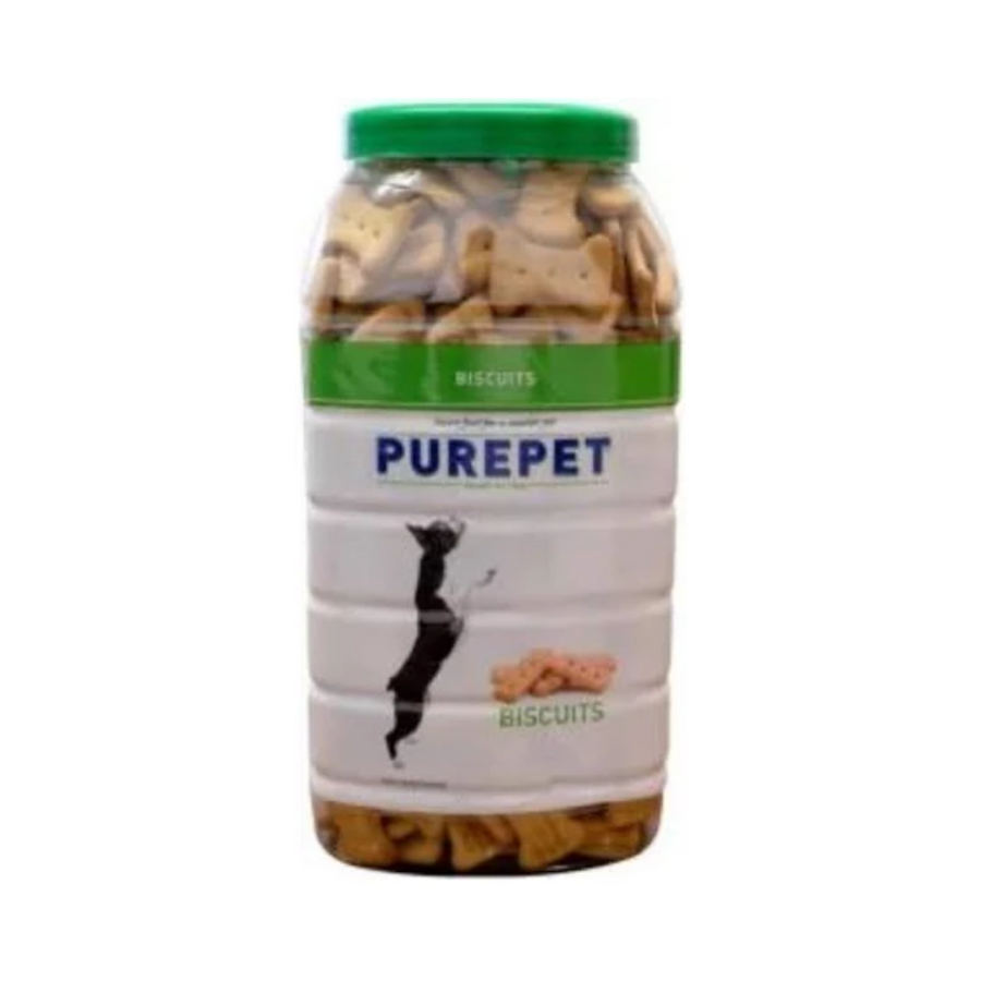 Purepet Dog Treats Biscuits 100% Veg 800g - Jar