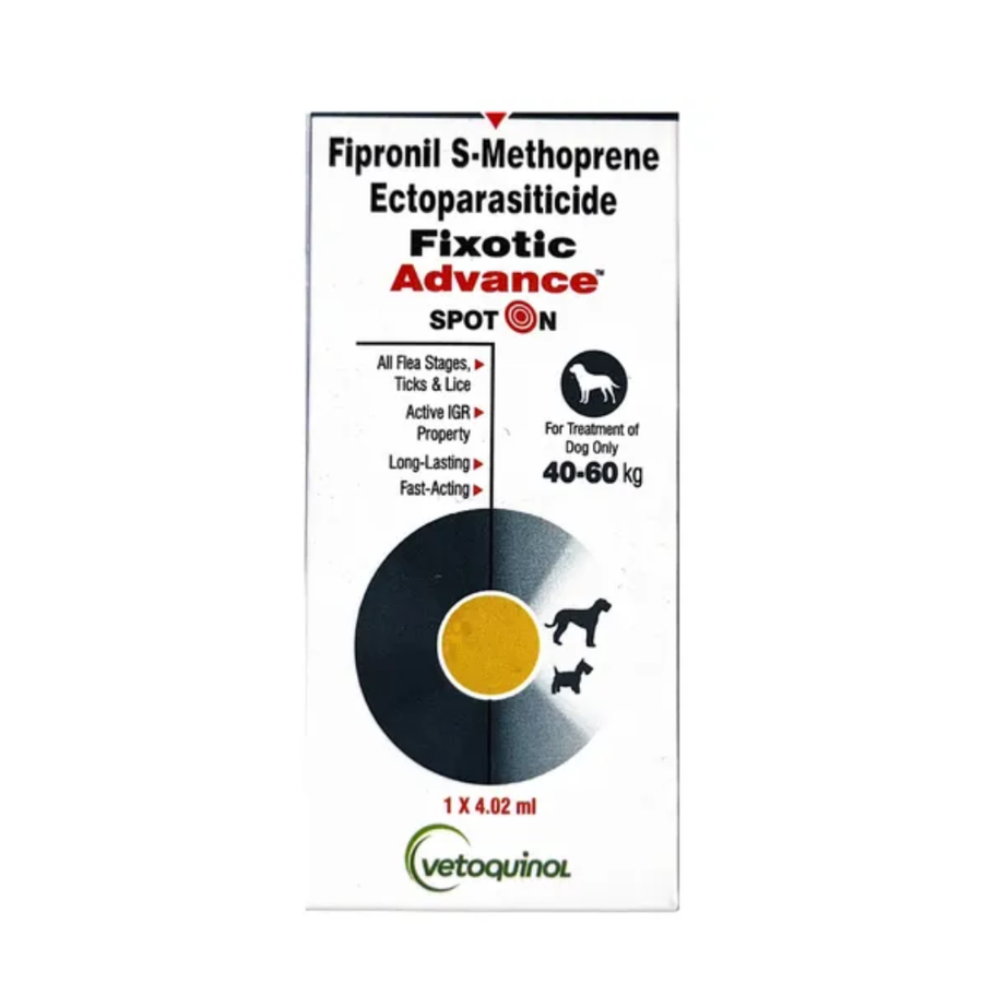 Vetoquinol Fixotic Advance Spot On 2.68 ml for Dogs 40-60 kg