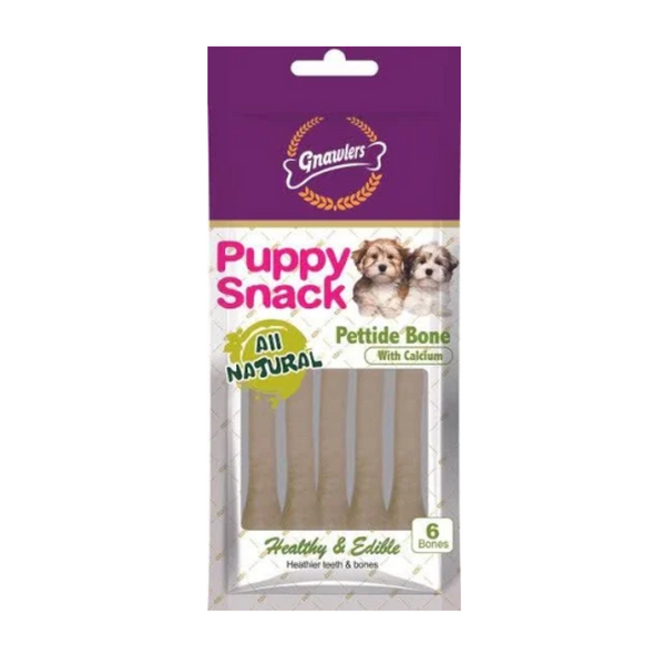 Gnawlers Pettide Bone Pouch Puppy Snacks, 40g (Pack of 6) Ingredients
