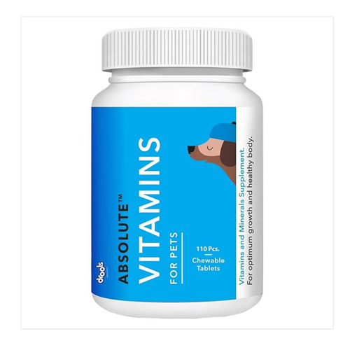 Drools Absolute Dog Supplement Tablet, Vitamin 400g 110 Pieces Jar