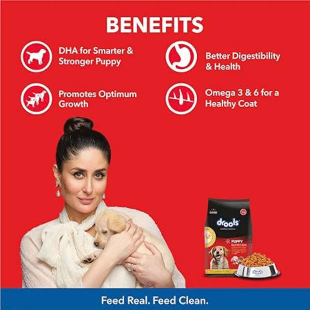 Drools Puppy Dry Dog Food, Chicken and Egg Flavor 20 kg Pack - Image 4