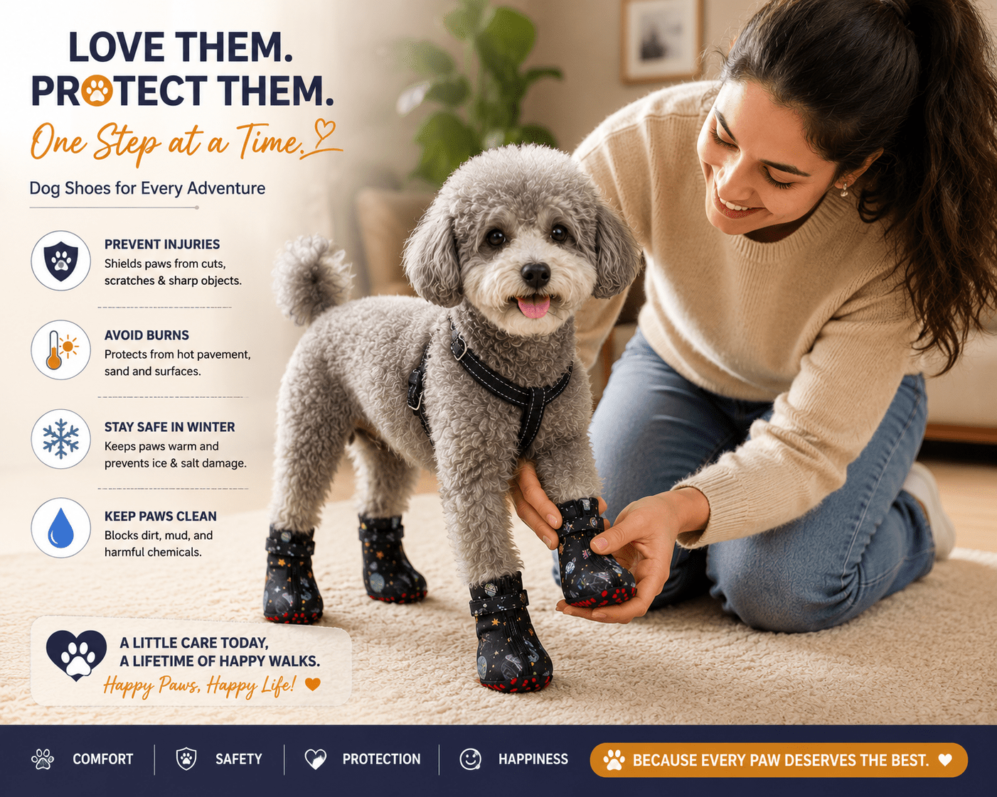 Furrfab Astro Paw Waterproof Dog Shoes - Image 4