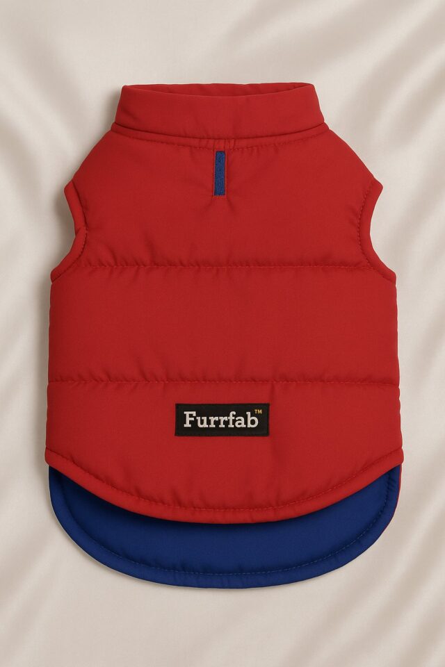 Furrfab Stylish Red Pet Jacket for Dogs - Image 3