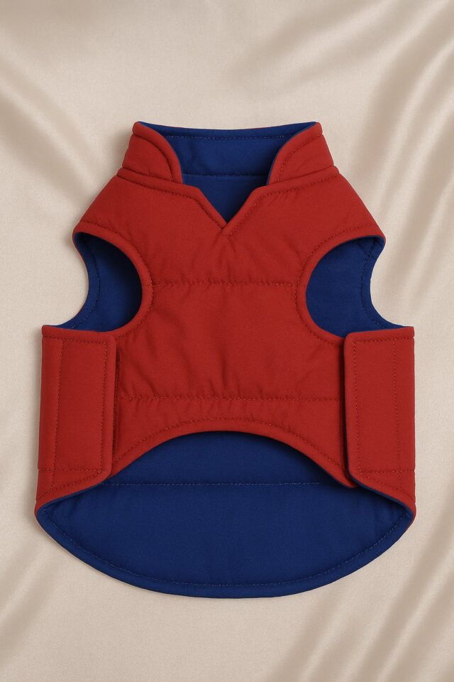 Furrfab Stylish Red Pet Jacket for Dogs - Image 2