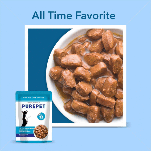Purepet Wet Adult  Dog Food Chicken and Vegetable Chunks, Pack of 15 (15 x 70g), 1050g, All Life Stages - Image 6