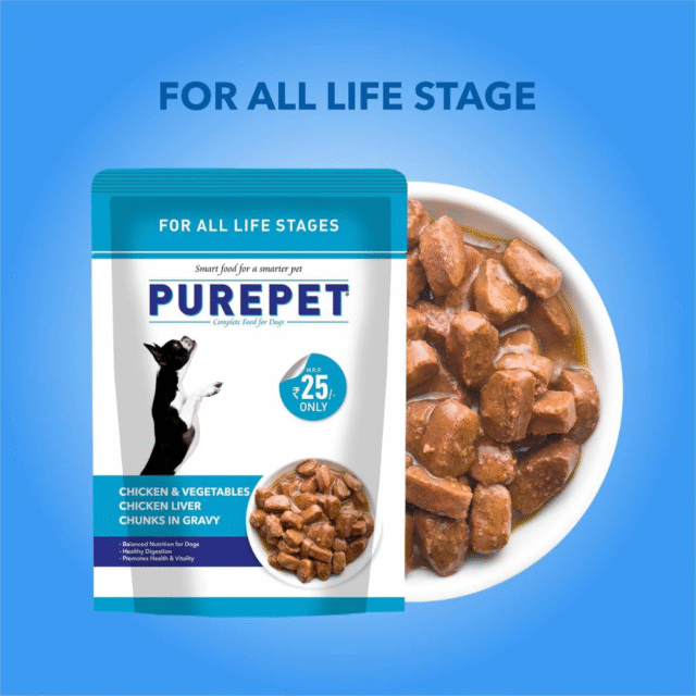 Purepet Wet Adult  Dog Food Chicken and Vegetable Chunks, Pack of 15 (15 x 70g), 1050g, All Life Stages - Image 7