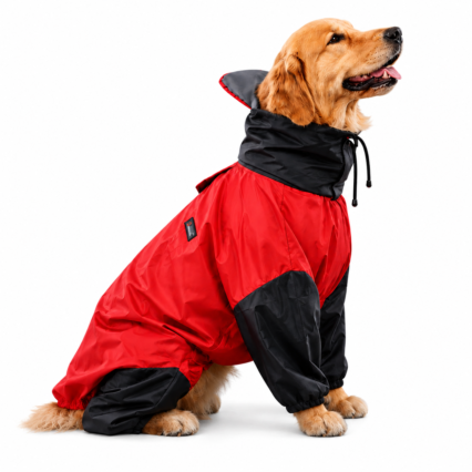 Furrfab Dog Raincoat red