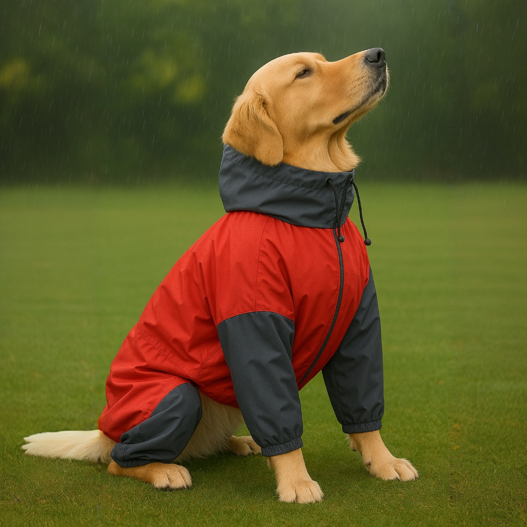 Furrfab Red Dog Raincoat