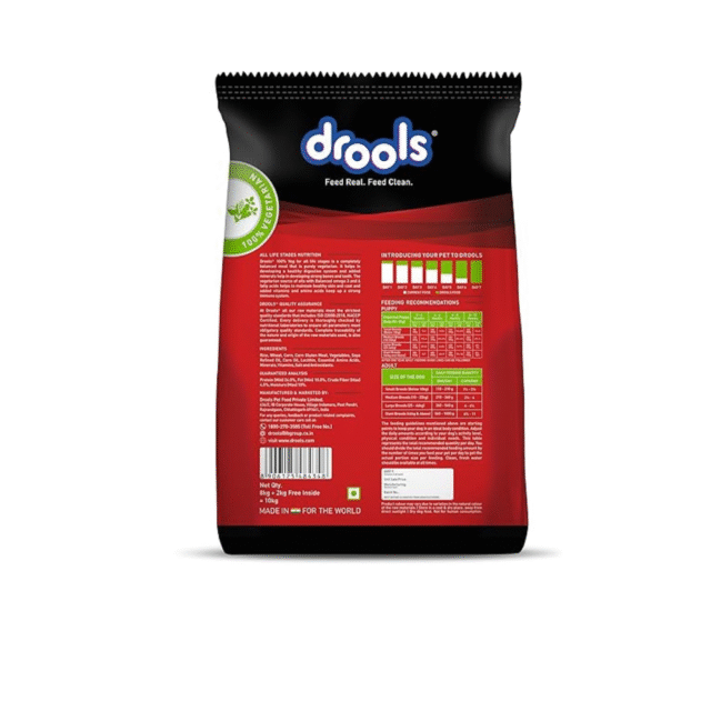 Dog veg dry food