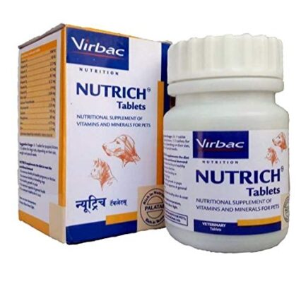 Virbac Nutrich Tablets for Dogs and Cats,60 Tablets