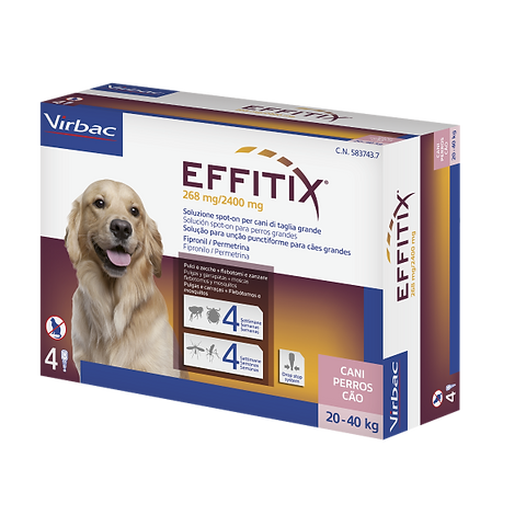Virbac Effitix Anti-tick Medicine for Large Dogs (20-40 Kg)